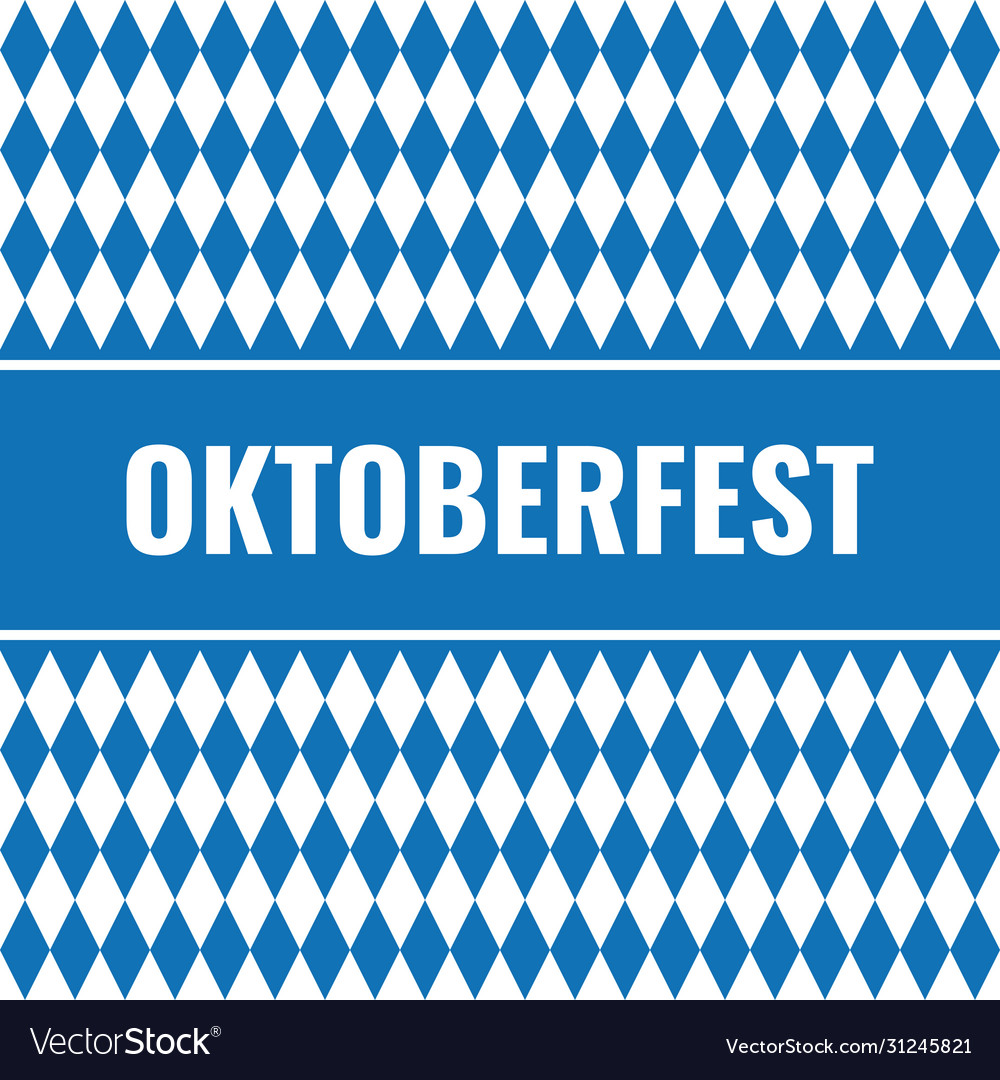 Simple oktoberfest card with rhombus