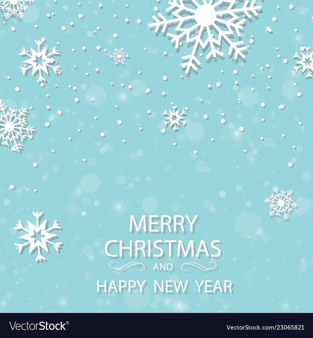 Winter white background christmas made Royalty Free Vector