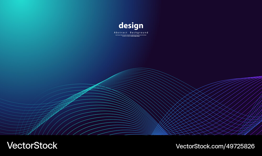 Abstract technology backgrounds by wave lines Vector Image