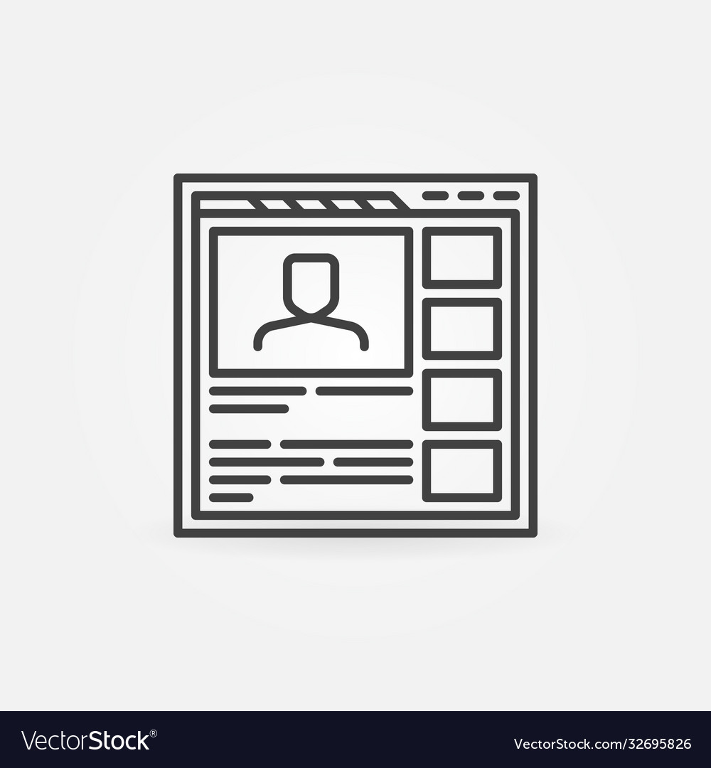 Browser web page or window outline concept vector image Browser web page or window outline concept