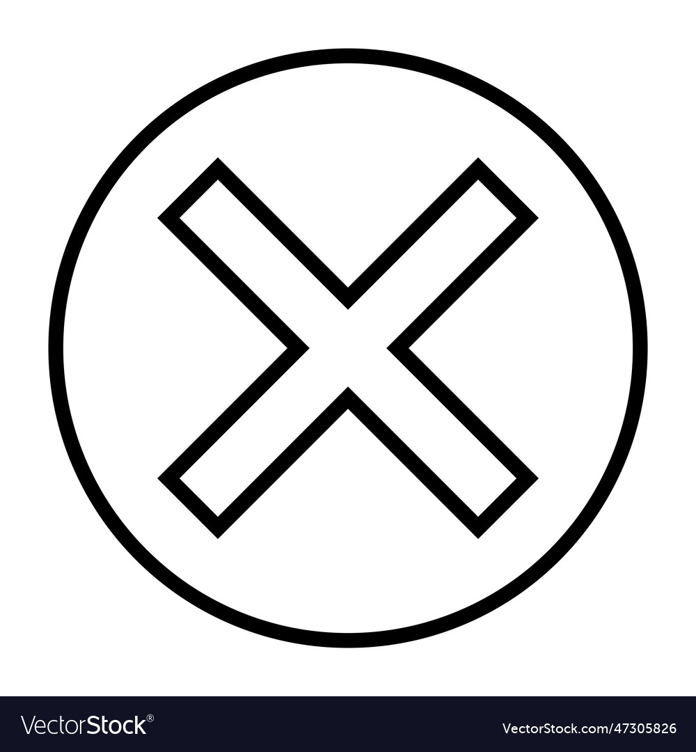 Delete icon Royalty Free Vector Image - VectorStock