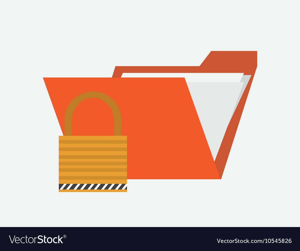 Envelope or file folder with safety lock system