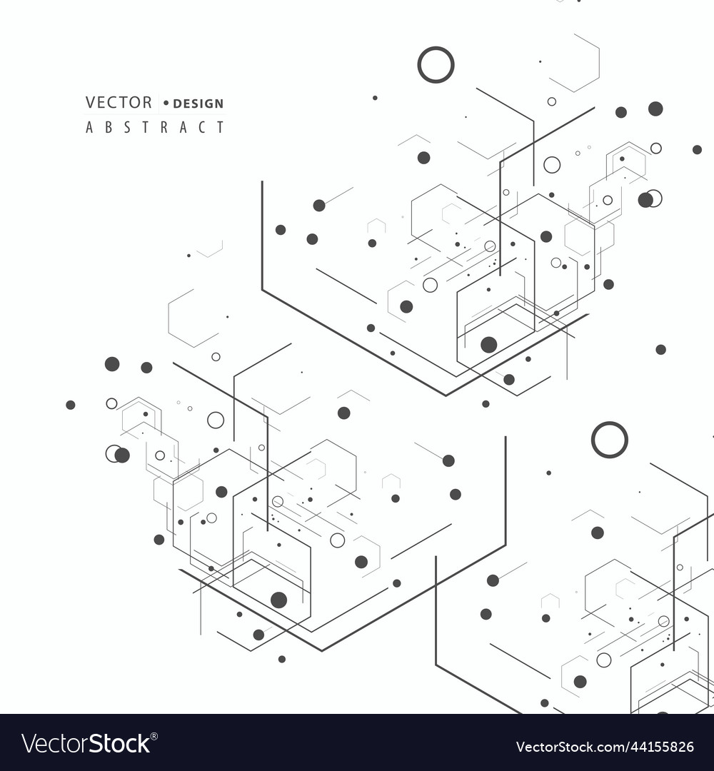 Genetic Science Hexagon Pattern
