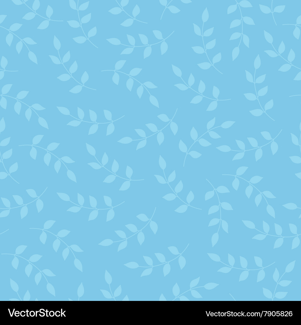 Hand drawn leafs seamless pattern Royalty Free Vector Image
