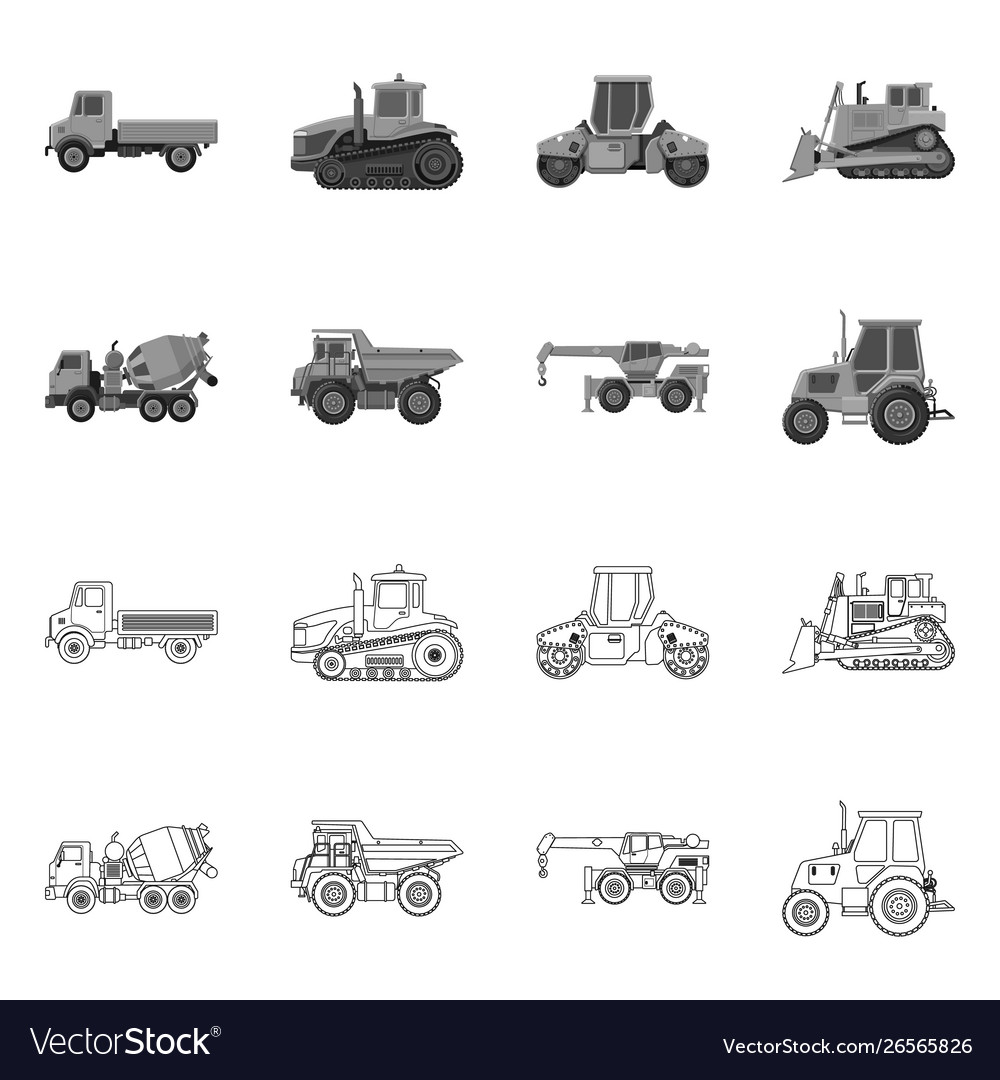 Isolated object build and construction symbol vector image Isolated object build and construction symbol