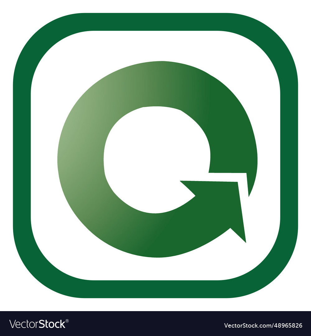 Reload green button vector image Reload green button
