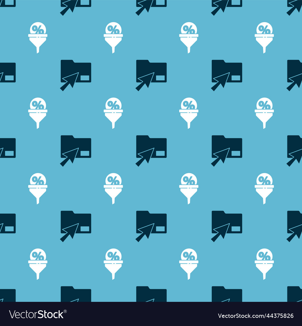 Set cursor click document folder and lead vector image Set cursor click document folder and lead