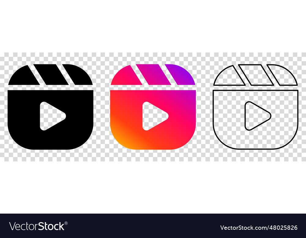 Set Of Instagram Reels Icons Royalty Free Vector Image Set Of Instagram Reels Icons Royalty Free Vector Image