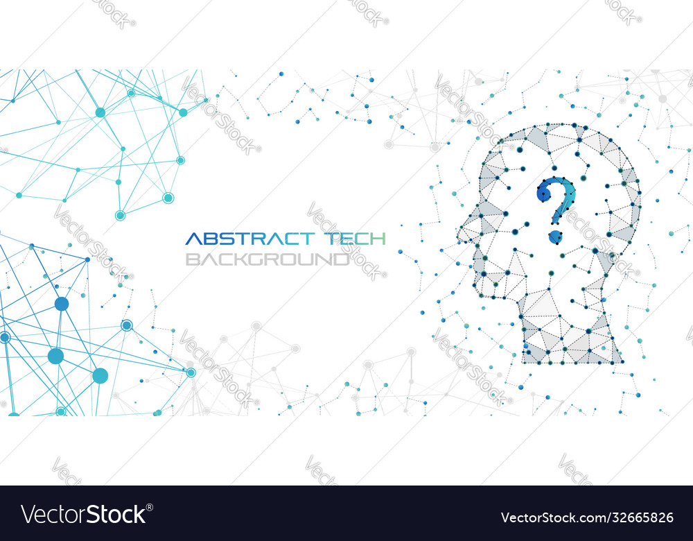 Technological abstract background in low poly vector image Technological abstract background in low poly