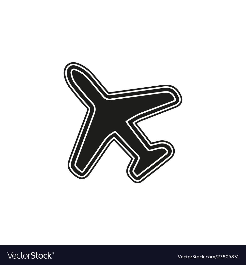 airplane-icon-travel-fly-flight-symbol-vector-image