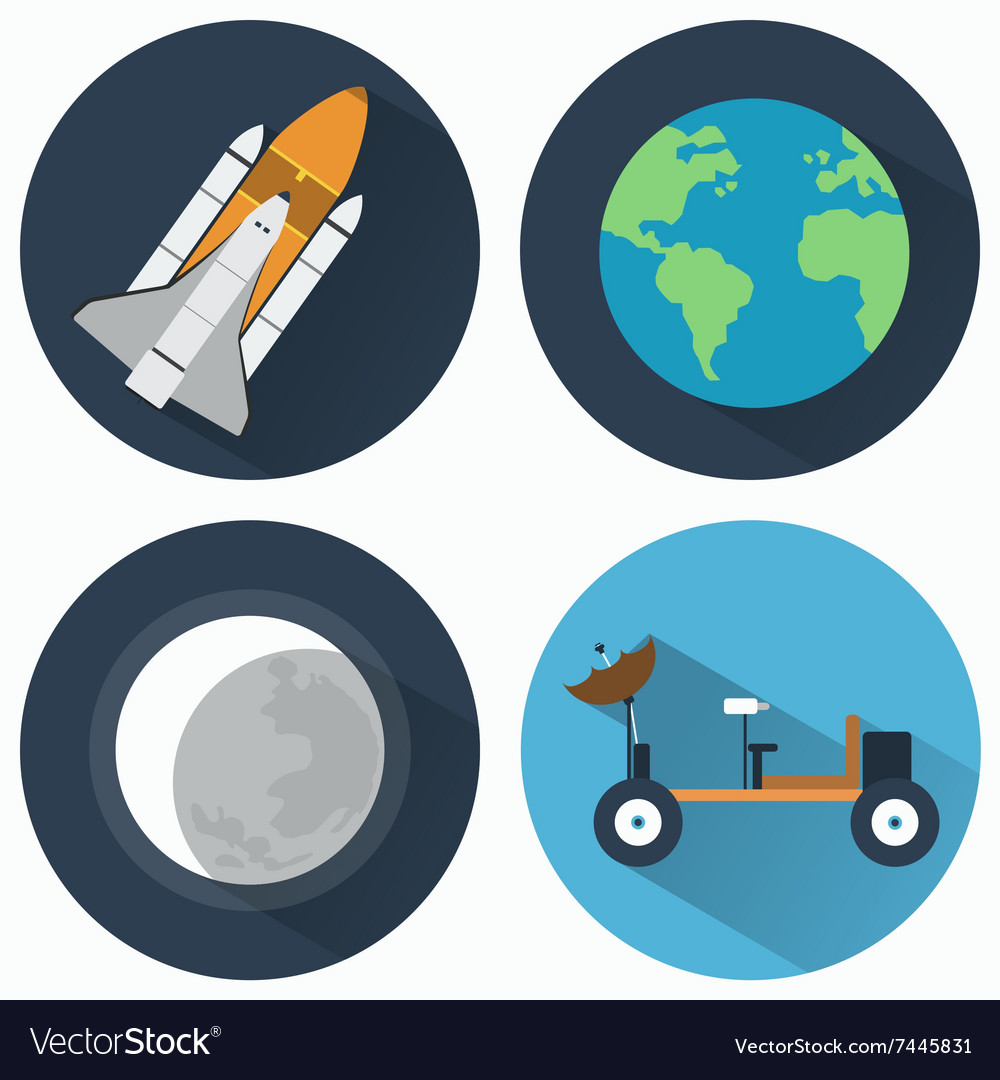 Astronomy icons set