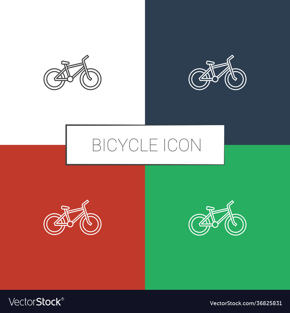 Bicycle icon white background