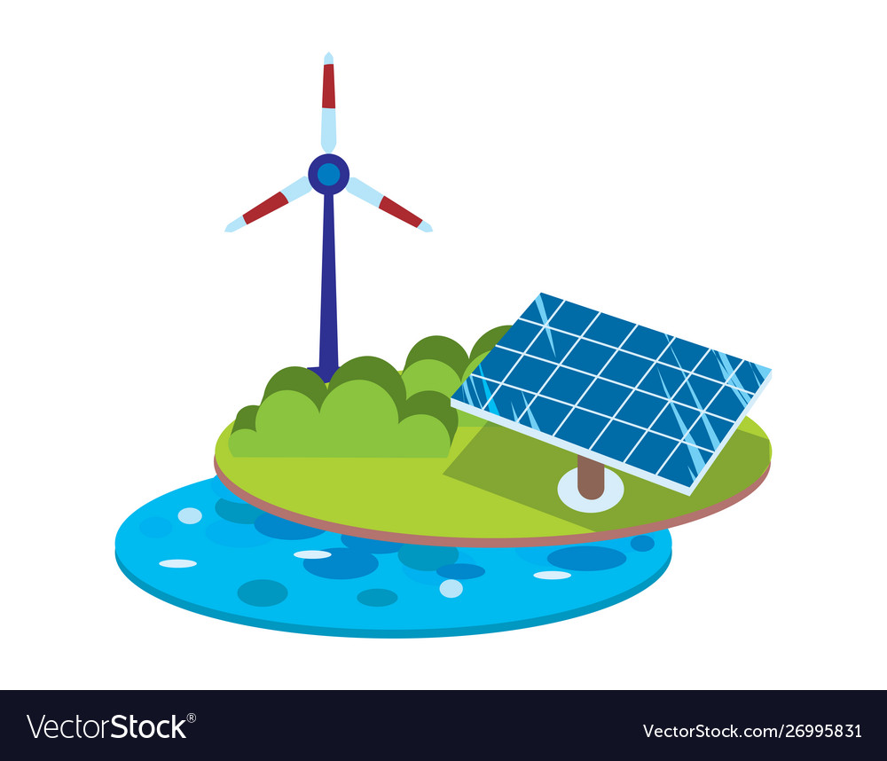 Eco energy green Royalty Free Vector Image - VectorStock