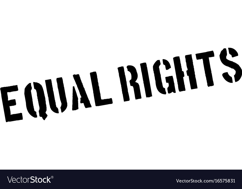 Equal rights rubber stamp Royalty Free Vector Image