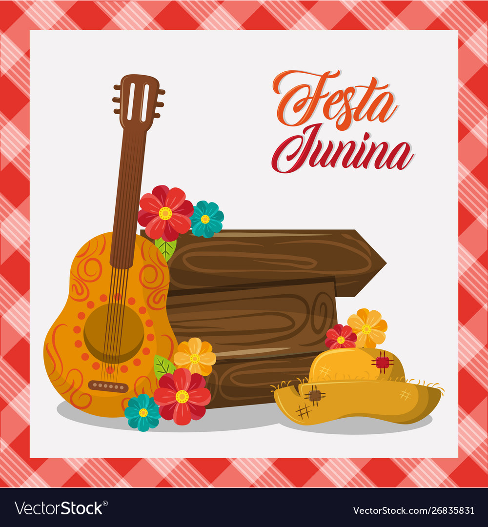 Festa junina concept cartoon