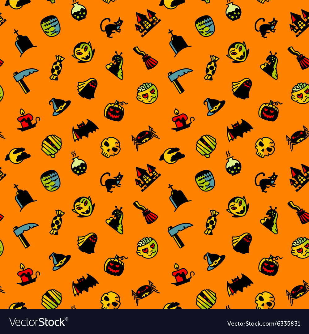 Halloween Nahtlose Muster