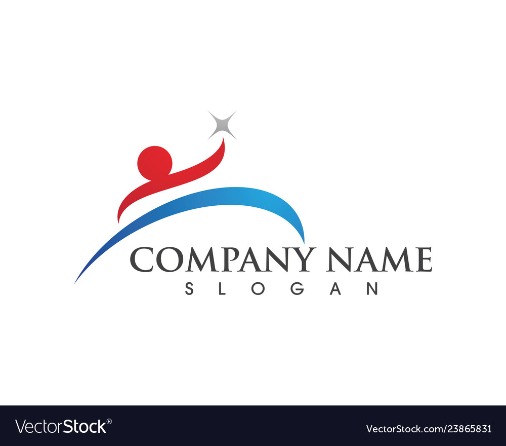 Human character logo sign