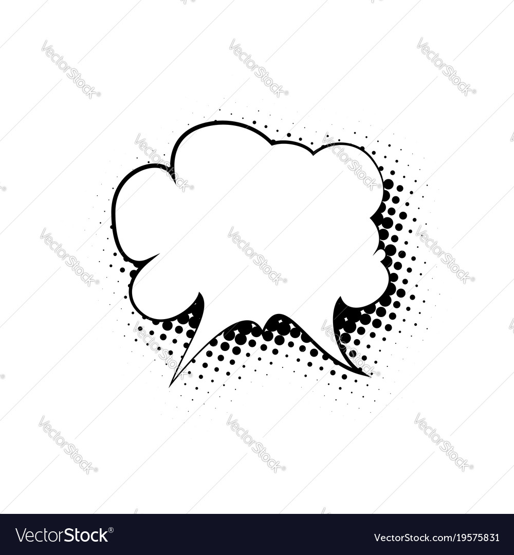 Speech Bubble with Shadow Effect