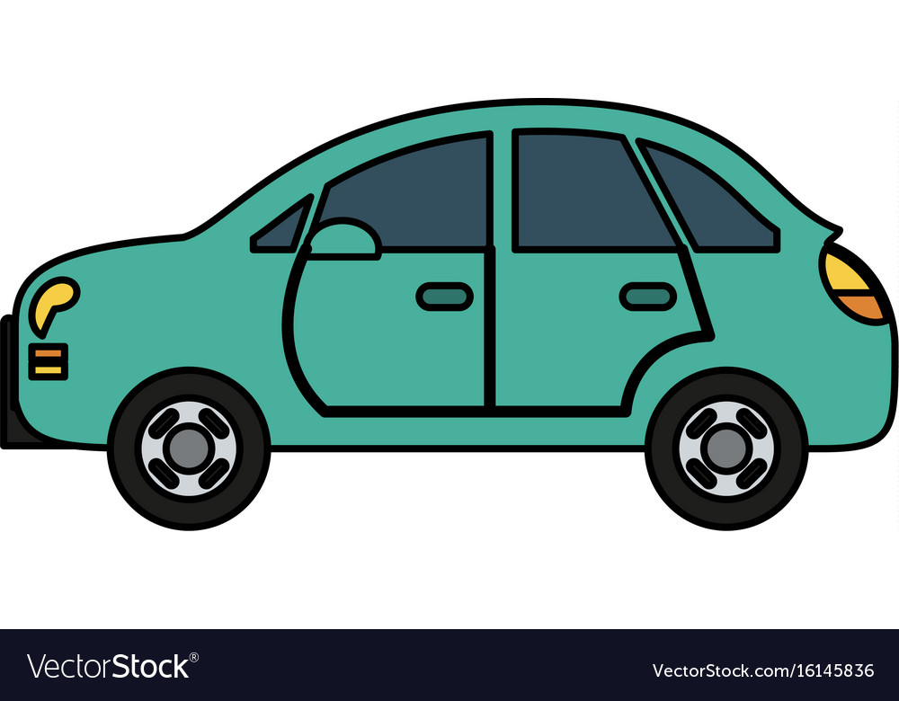 Car sideview icon image Royalty Free Vector Image