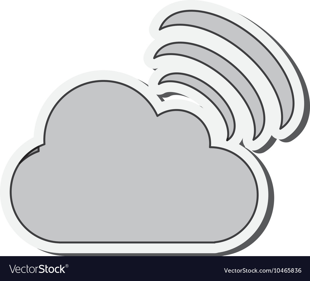 Cloud computing service icon