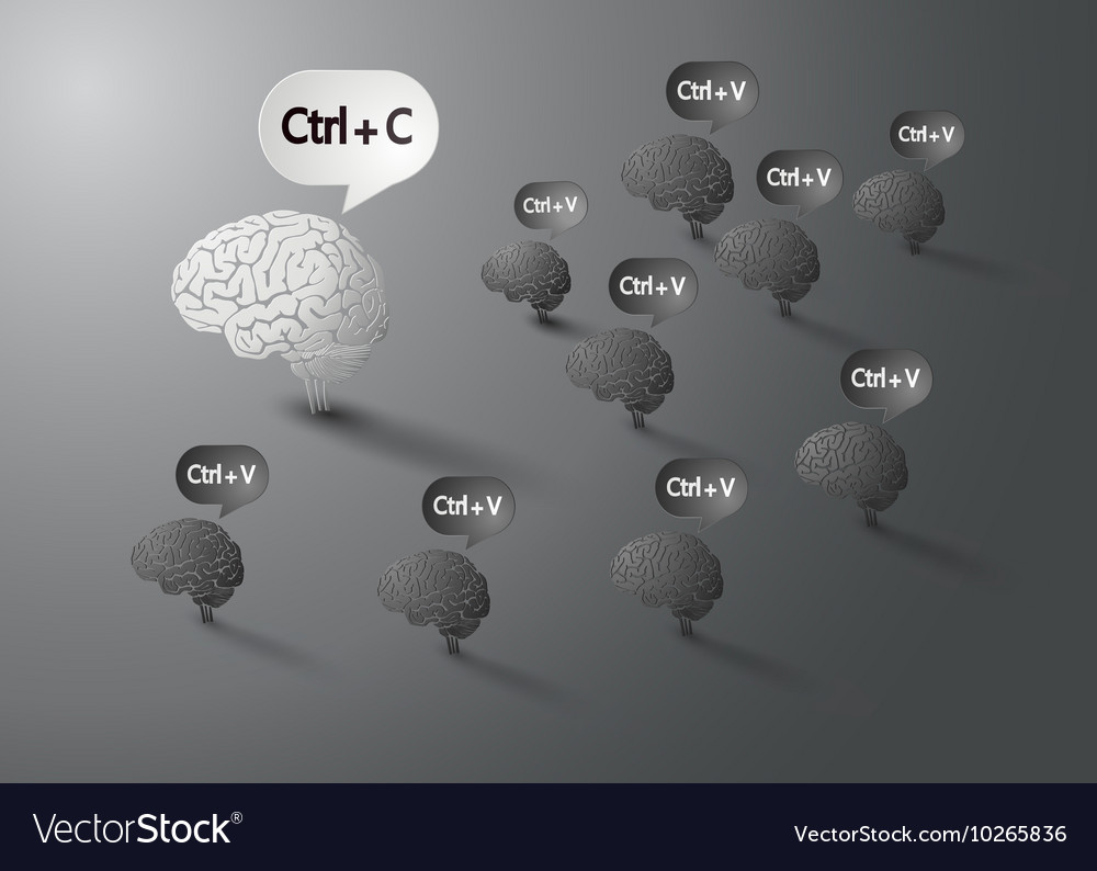 Concept with brain