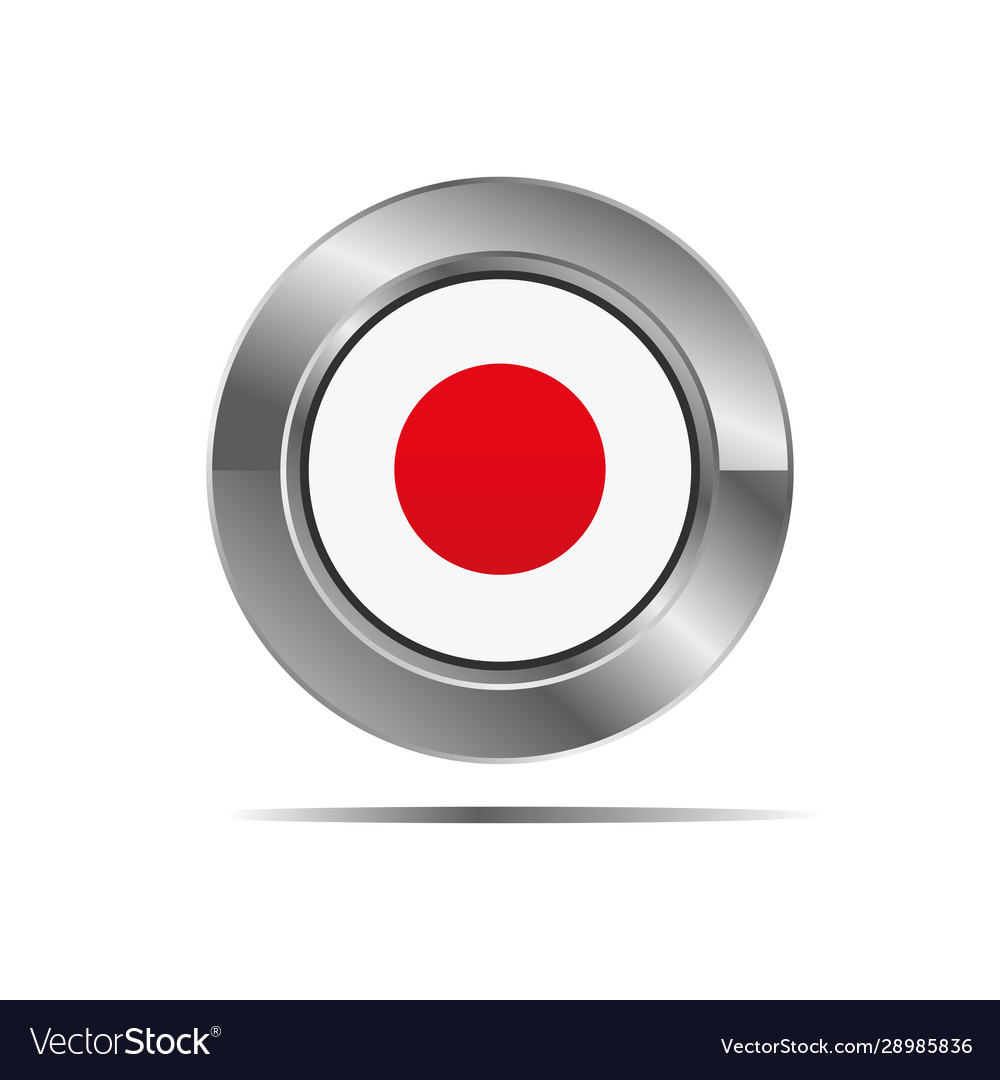 Japan country flag icon in form a circle Vector Image