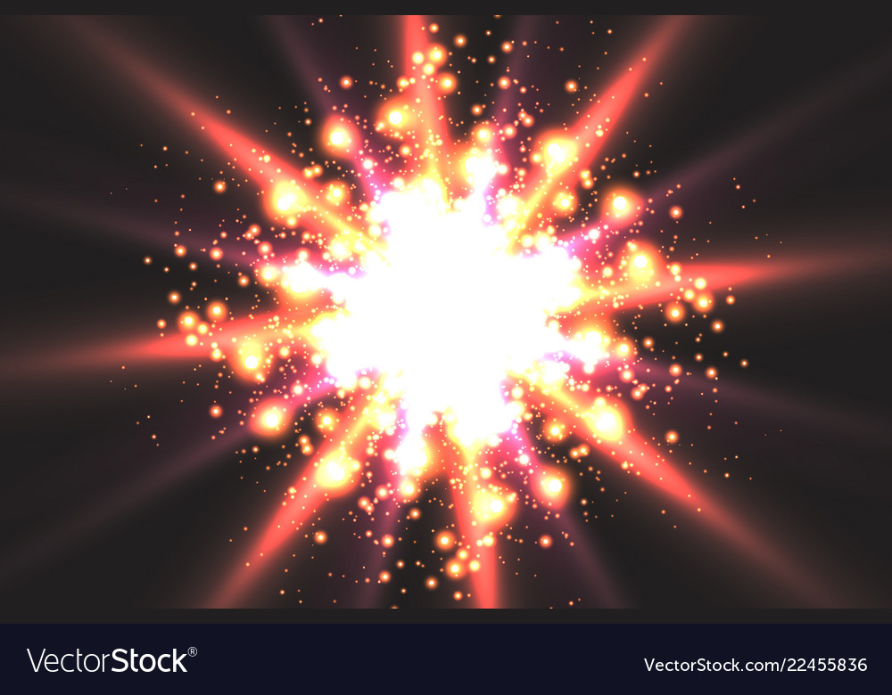 Light effect glow star flashed sequins