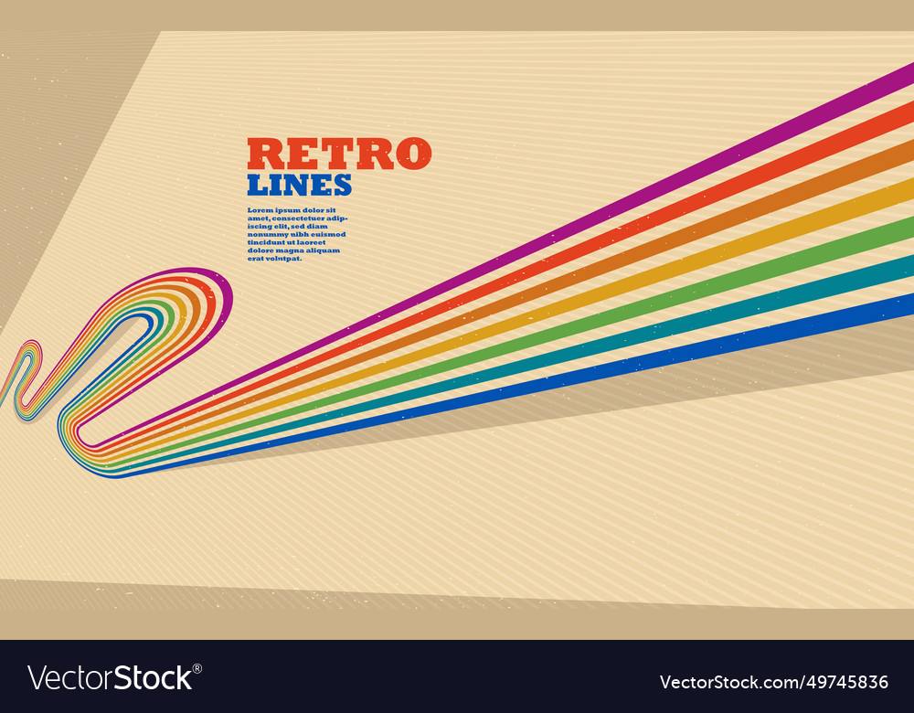 Linear abstract background in all colors Vector Image Linear abstract background in all colors
