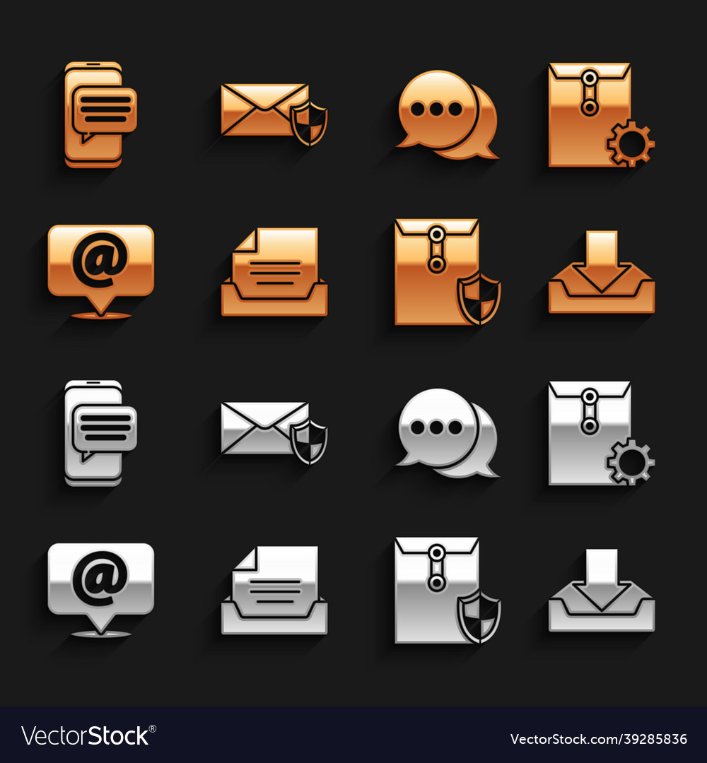 Set drawer with document envelope setting