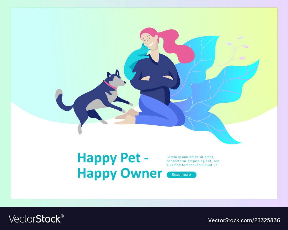 Set of landing page templates with symbol vector image Set of landing page templates with symbol