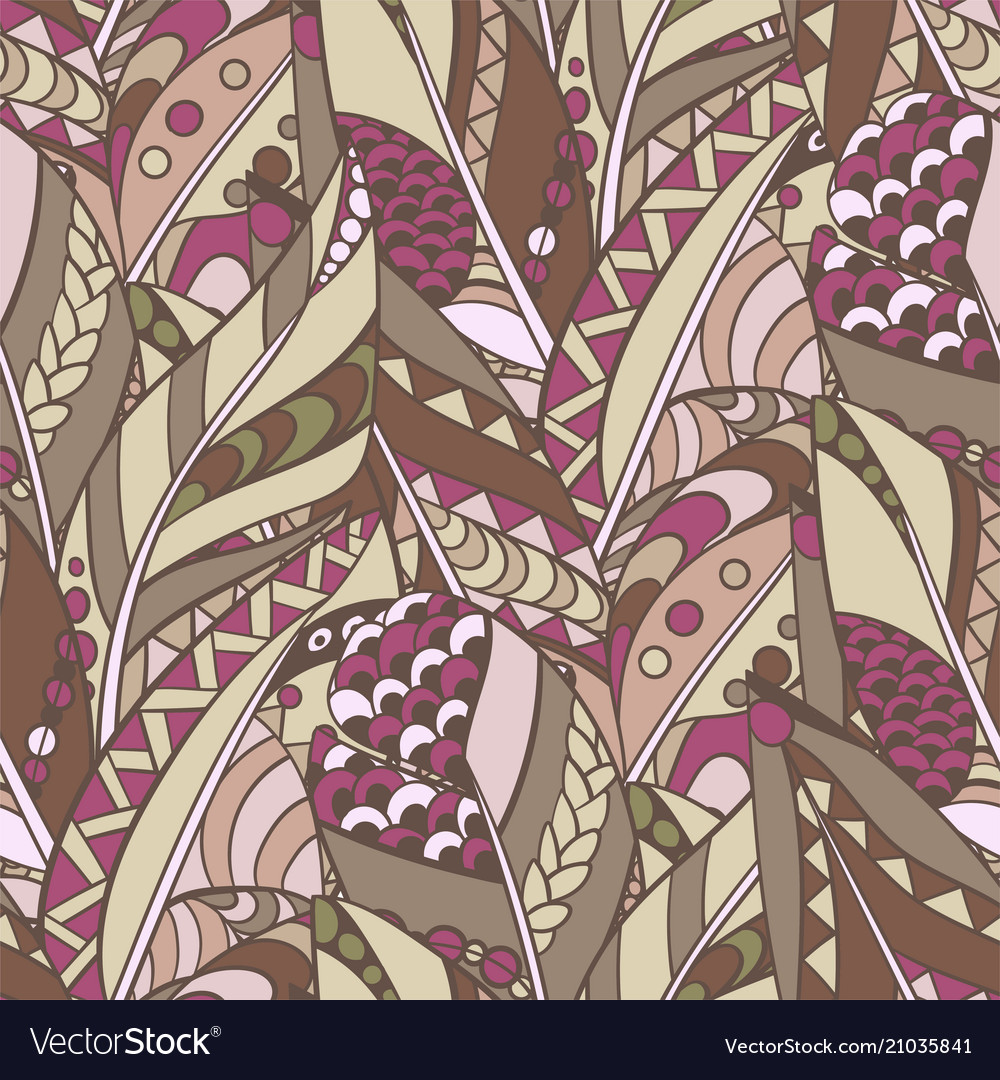 Abstract Feather Pattern