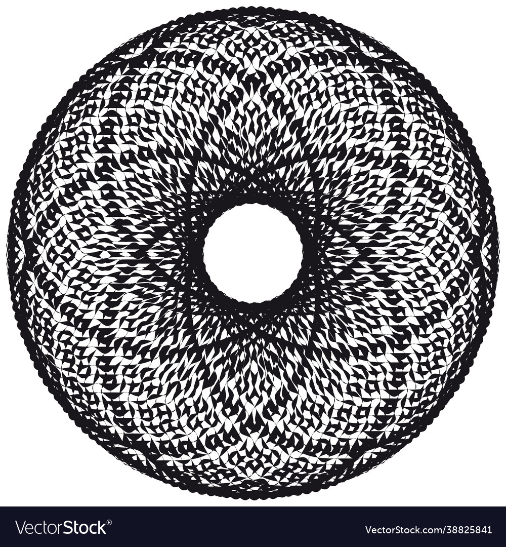 Abstract generative art object Vector Image Abstract generative art object