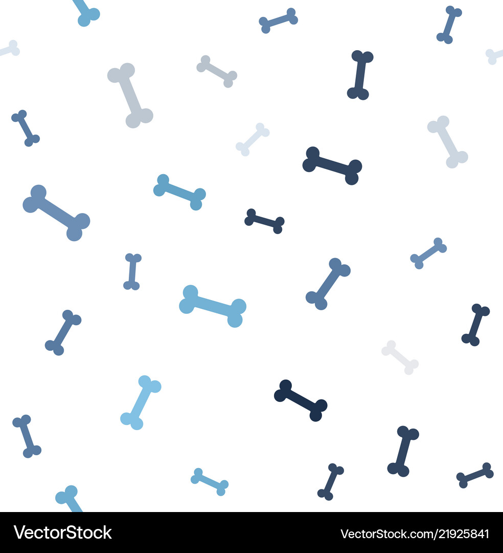 Bone pattern seamless Royalty Free Vector Image