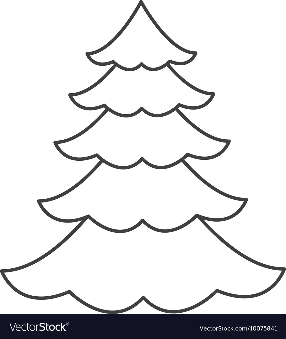 Christmas tree icon Royalty Free Vector Image - VectorStock