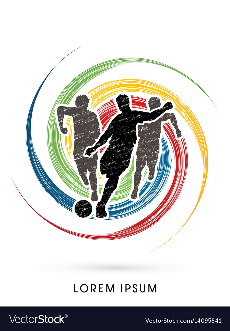 Dynamic Soccer Players Running