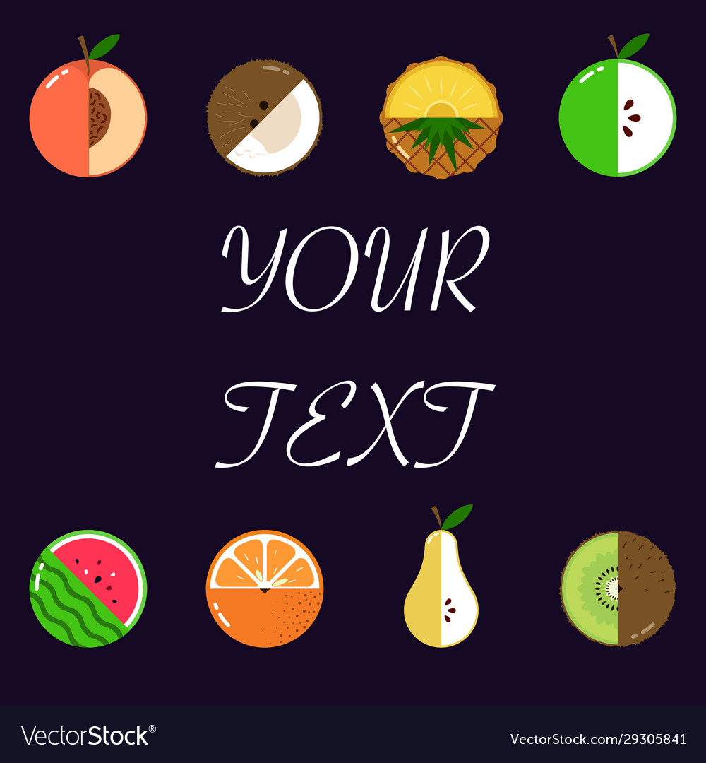 Fruits diversely oriented pattern isolated
