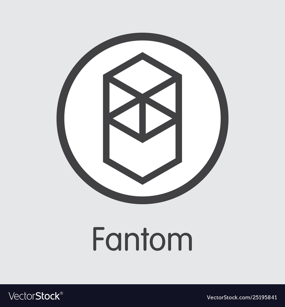 Ftm Fantom Market Logo Money Or Market Vector Image