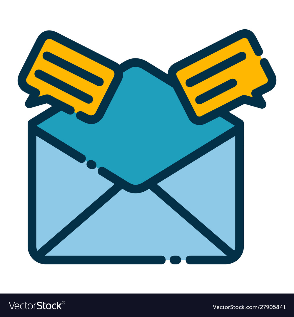 Message icon in a modern style Vector Image Message icon in a modern style