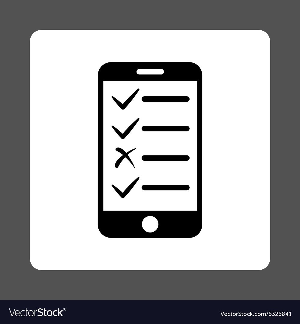 Mobile tasks icon from commerce buttons overcolor