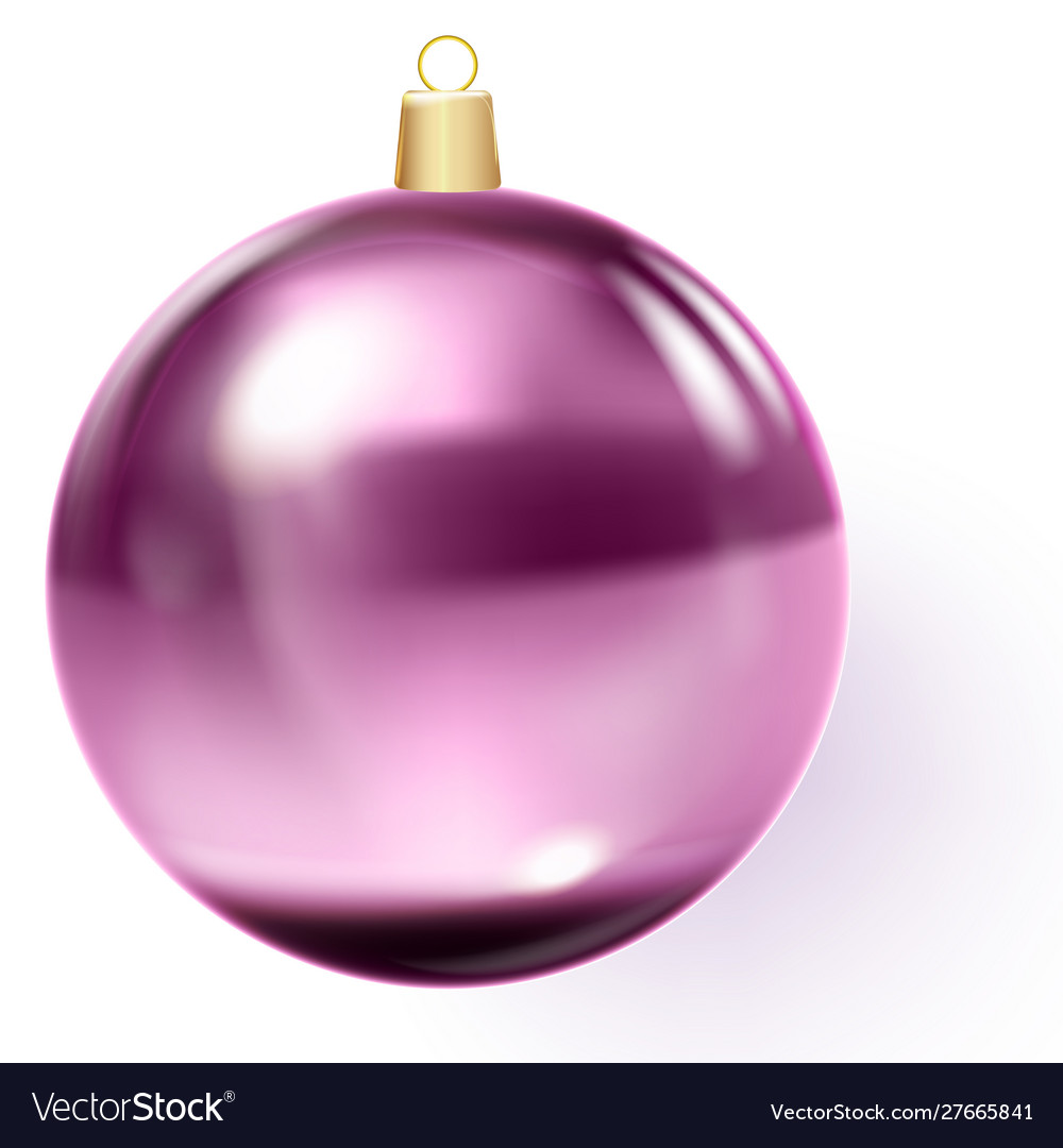 Rote Weihnachtskugel rosa xmas Glas