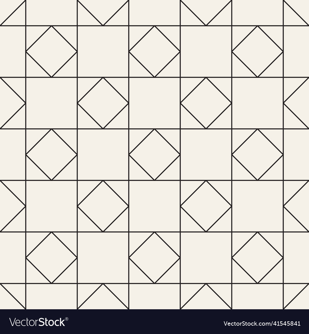Seamless pattern repeating geometric elements