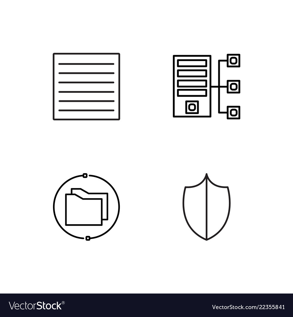Web simple outlined icons set vector image Web simple outlined icons set
