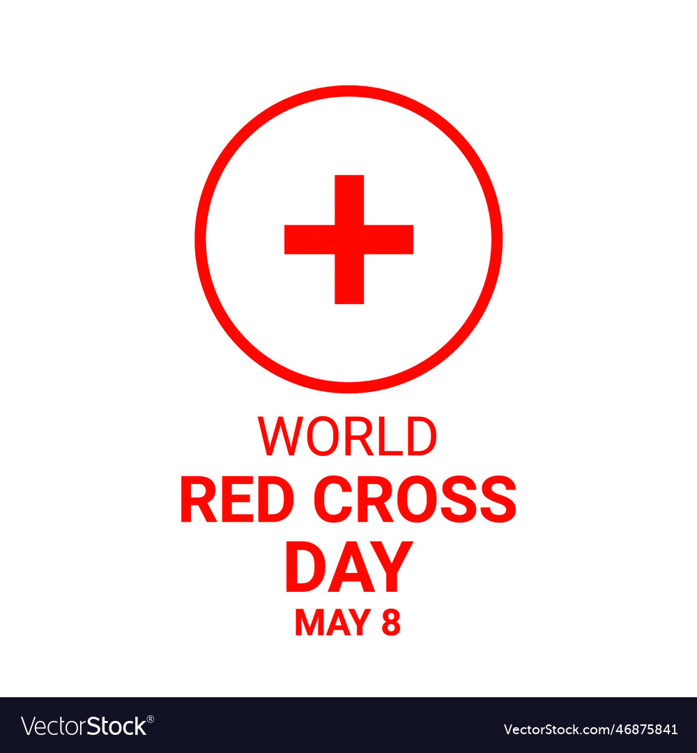 World red cross day Royalty Free Vector Image VectorStock