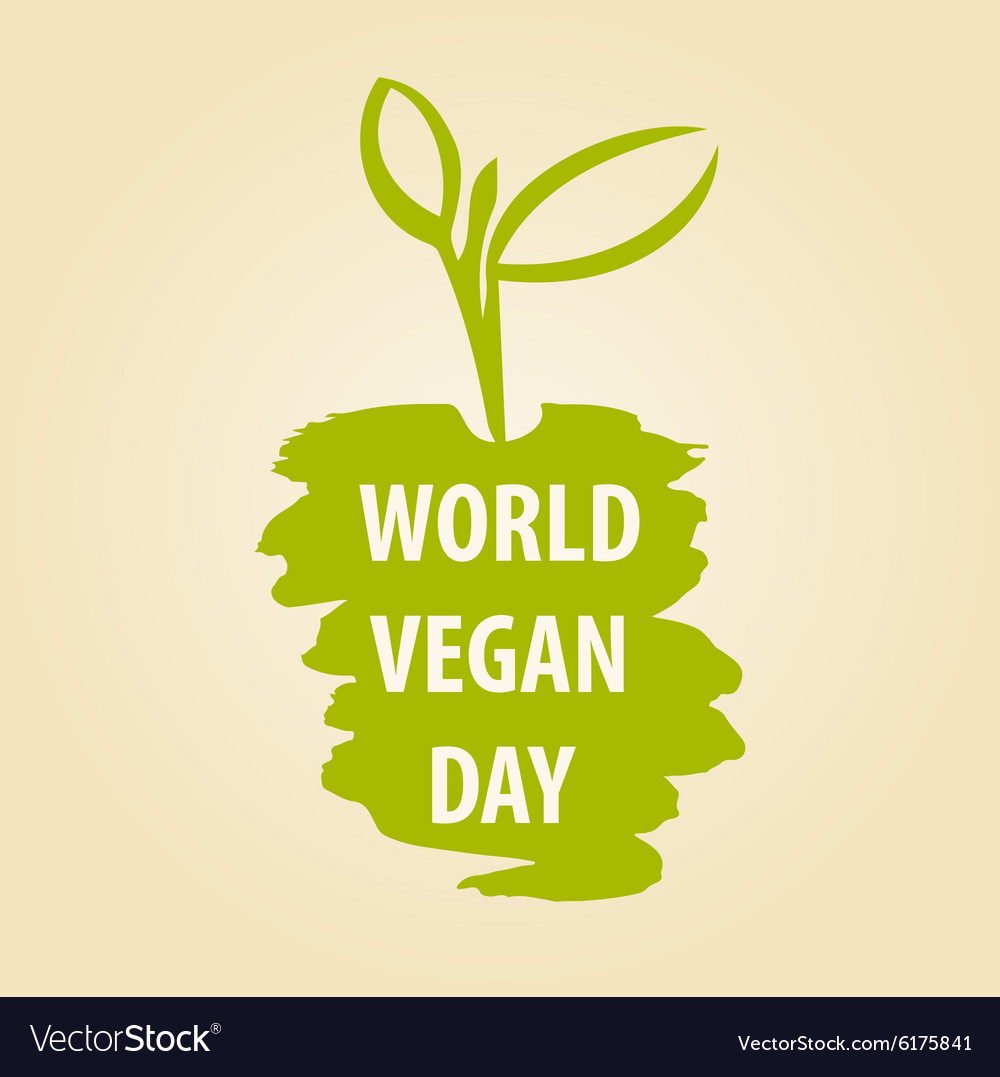 World vegan day Royalty Free Vector Image - VectorStock