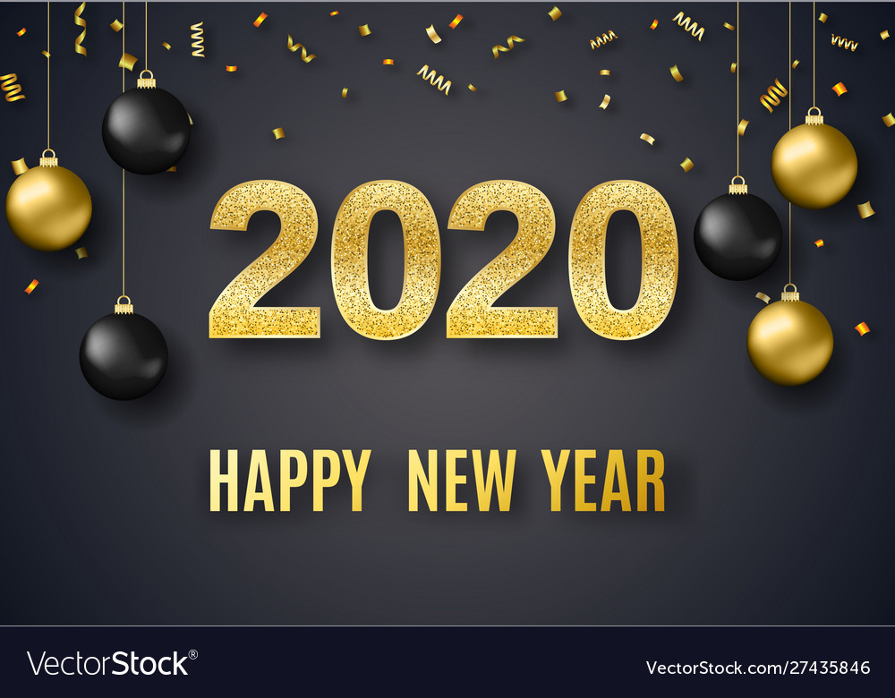 2020 new year background Royalty Free Vector Image