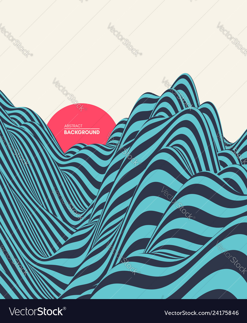 Abstract 3D Wave Pattern