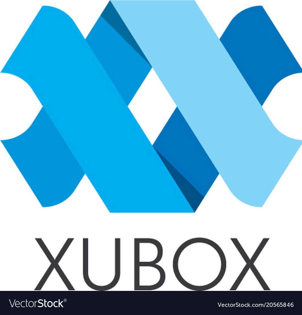 Abstract arrow geometric hexagonal cube box logo