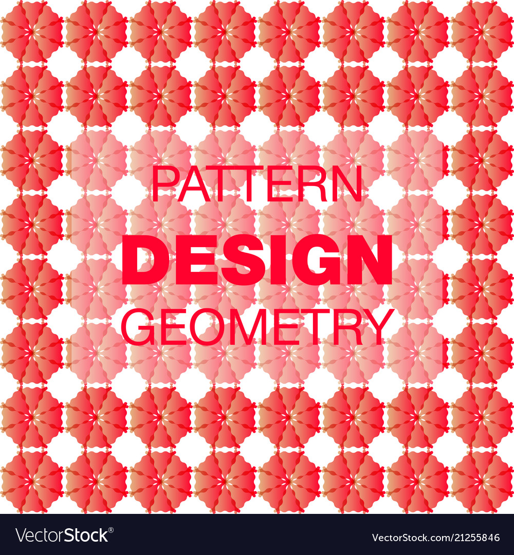 Abstract geometric pattern with lines rhombuses Vector Image