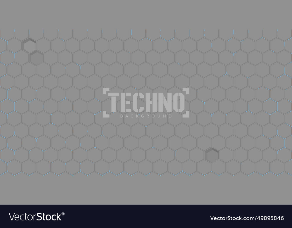 Abstract seamless futuristic simple hexagonal