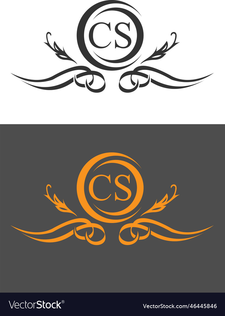 Cs - initials logo and design element